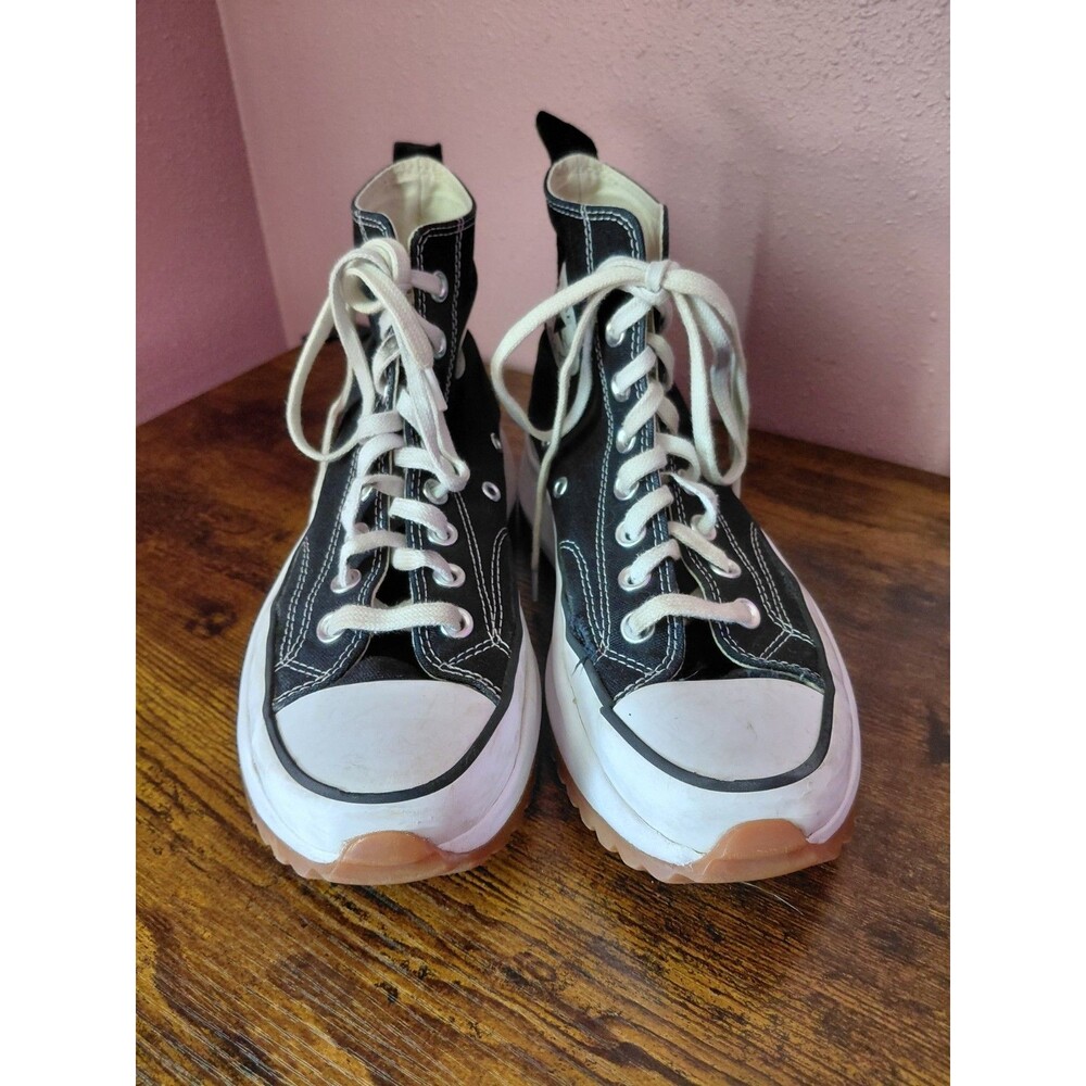 Converse Run Star Hike Platform Black High Top Sneakers 166800C - Size M6.5/W8